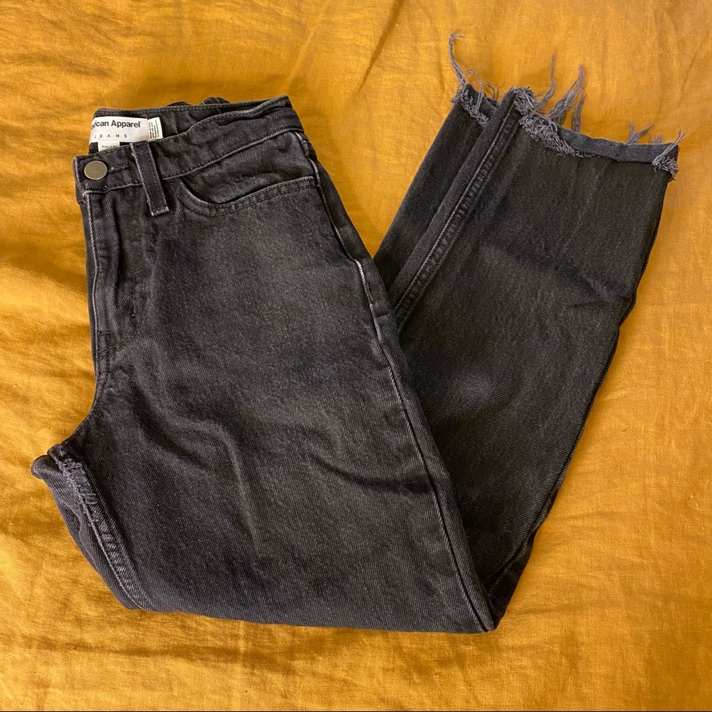American Apparel Straight Legged Cropped Denim